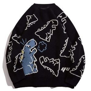 Blue dinosaur sweater